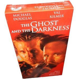 THE GHOST AND THE DARKNESS Michael Douglas Val Kilmer vintage 1997 VHS